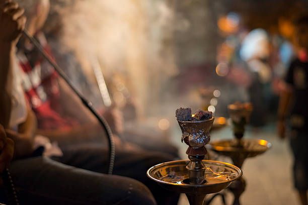 Traditional restaurant with hookah